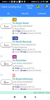 Edinburgh Bus Tracker android App screenshot 4