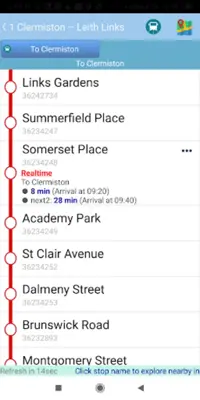 Edinburgh Bus Tracker android App screenshot 7